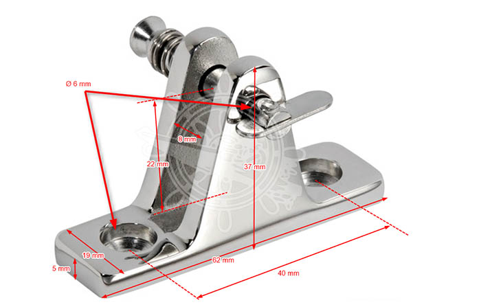 support à fourche inox 46.662.20